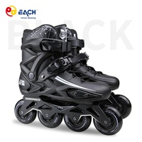 Patins à roulettes de slalom professionnels en gros, patins à roulettes à 4 roues, chaussures de patinage personnalisées, chaussures de patinage freestyle pour patineurs adultes
