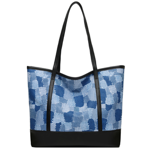 Piattaforma cinese Logo del supermercato modello Shopping Bag fornitore d'oro Trolley in poliestere con fodera in tela di cuoio borse - Product Image 2