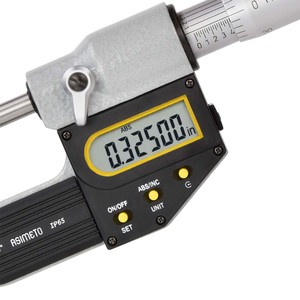 Micrómetro Digital Asimétrico con Pantalla LCD Grande, Fácil Lectura en Baja Luz, Encendido/Apagado Automático, para Uso Eficiente en Líneas de Producción - Product Image 3