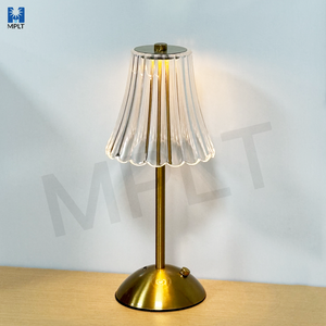 Hiện Đại Bắc Âu Pha Lê LED Điều Khiển Cảm Ứng Bảng Đèn Nhà Hàng Có Thể Sạc Lại Không Dây Kim Loại Bàn Đèn Ánh Sáng Trang Trí Nội Thất - Product Image 1