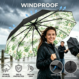 Wholesale 3 Folding Umbrella Full Print For Wholesale Event Giveaway <b>Gift</b> Promotion Umbrella - Product Image 5
