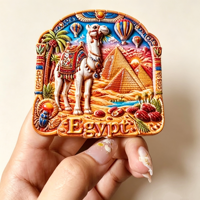 Aimants de réfrigérateur 3D en résine Afrique Égypte, souvenirs touristiques, autocollants pour réfrigérateur, artisanat, cadeaux, articles de décoration