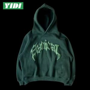 고품질 <span class=keywords><strong>DIY</strong></span> 커스텀 3D 퍼프 프린팅 로고 풀오버 미국 사이즈 통기성 100% 면 무지 DTG 프린트 남성용 스웨트셔츠 후드티 - Product Image 2