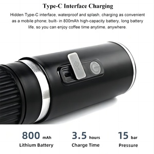 Cafetera de Viaje, Automática, con Goteo, USB, Portátil, Cafetera Espresso Inteligente para Exteriores, Hotel, Oficina, Hogar - Product Image 3