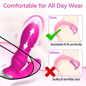 Netphi App Control remoto USB Vibrador 9 Clítoris y 9 Consolador de empuje Juguetes sexuales para mujeres y parejas Placer - Product Image 3