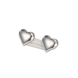 Boucles d'oreilles clous en forme de cœur Or Rose Or Argent Alliage de Zinc Bijoux de mode pour femmes Cadeau Nouveau style 2024 Élégant Asymétrique - Product Image 5