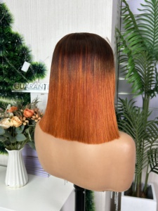 Perruque SDD Bonestraight BOB, qualité Super Double Drawn, 100% cheveux humains, perruque droite pleine densité, 10 pouces, courte, fabriquée à la machine - Product Image 4