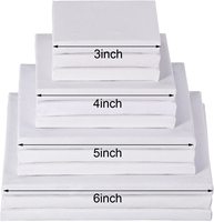 Toile de coton tendue Bonvada sur cadre en bois – Planche de toile d'artiste imperméable, écologique, taille personnalisable, blanche, vierge pour la peinture