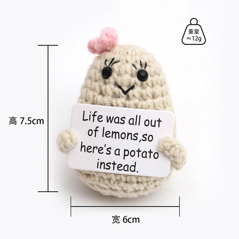 Mist white bow potato l card