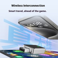 Nouvel adaptateur de voiture sans fil Smart 2-en-1 Android Auto CarPlay Box avec Wi-Fi 6 et module d'interconnexion Bluetooth 5.4 pour voitures