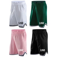 Celana Pendek Basket Dewasa Pria Model 103 Custom, Cetak Heat-Transfer, Cepat Kering, Bahan Mesh Bernapas, Bordir, Ukuran Besar