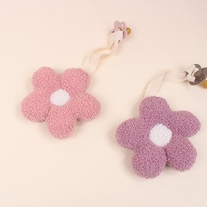 Anneau de dentition pour bébé <span class=keywords><strong>personnalisé</strong></span>, jouet en peluche <span class=keywords><strong>avec</strong></span> fleurs en fourrure Teddy parfait Photo Props, pendentif de sucette pour bébé - Product Image 3