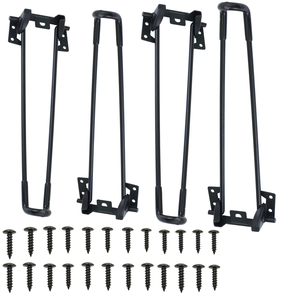 Patins de <span class=keywords><strong>protection</strong></span> pliables Lingtian en métal robuste et durable de 6 mm d'épaisseur, réglables, noirs, pour la <span class=keywords><strong>protection</strong></span> des meubles de chambre - Product Image 2