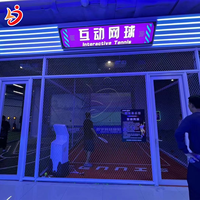 Máquina Simuladora de Tenis, Pádel y Pickleball, Equipo de Entrenamiento Deportivo y de Entretenimiento Comercial Digital