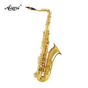 Marque Aiersi vente en gros, instrument professionnel personnalisé en laiton doré Eb Key <span class=keywords><strong>Tenor</strong></span> Saxophone woodwind - Product Image 1