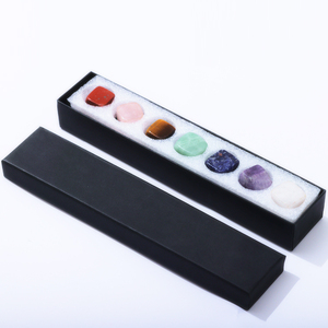 Juego de piedras caídas de cristal pulido Natural, <span class=keywords><strong>Cubo</strong></span> de malaquita de 7 Chakras, Ágata citrina para decoración del hogar Feng Shui de lujo - Product Image 4