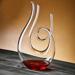 Élégante <span class=keywords><strong>carafe</strong></span> à <span class=keywords><strong>vin</strong></span> <span class=keywords><strong>en</strong></span> <span class=keywords><strong>verre</strong></span> transparent <span class=keywords><strong>en</strong></span> <span class=keywords><strong>forme</strong></span> <span class=keywords><strong>de</strong></span> U, sans plomb, fabriquée à la main, <span class=keywords><strong>carafe</strong></span> à bouteille <span class=keywords><strong>de</strong></span> 2000ml avec accessoires pour bar à la maison - Product Image 3