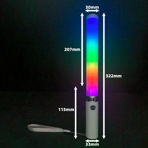 Nouveaux produits d'usine chinoise, bâton lumineux LED RGB personnalisé, clignotant, sans fil, ordinaire, irisé, blanc laiteux, tube, pile sèche - Product Image 3