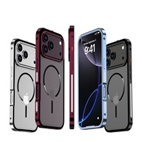 Coque de téléphone magnétique transparente pour Google Pixel 11 Pro XL avec protection d'objectif et bordure en maille anti-poussière avec verrouillage