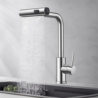 Robinet mélangeur chaud/froid moderne en acier inoxydable avec douchette extractible pour évier de cuisine – Fabricant chinois
