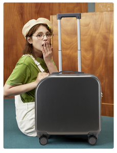 Yeni 18 inç ABS çocuklar bagaj taşımak-hafif çocuk bavul, hava seyahat için özelleştirilebilir Unisex kabin çantası - Product Image 6