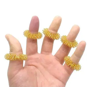 Hengsheng मालिश अंगूठी स्प्रिंग्स मालिश उंगली आराम करने के लिए और रिलीज तनाव