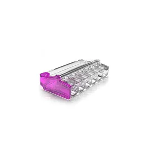 ขั้วต่อสายไฟแบบกด PC214 4 ขั้ว คุณภาพสูง ออกแบบตามหลักสรีรศาสตร์ UL94V-0 ป้องกันไฟไหม้ ได้รับการรับรองมาตรฐาน CE รุ่นมินิโปร ผลิตในจีน สำหรับงานก่อสร้าง - Product Image 2