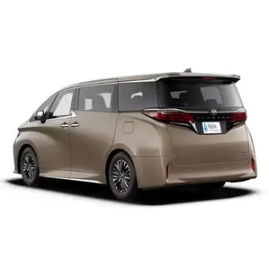 TOYOTA ALPHARD MPV modelo de coche fundido a presión de juguete para niños 15cm tirar hacia atrás coche de aleación de simulación con sonido/luz