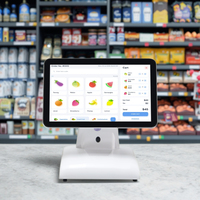 Full Set Hardware Software 11.6" 15.6inch Dual Touch Screen Cashier Billing Machine All in One Android Pos Terminal Pos System