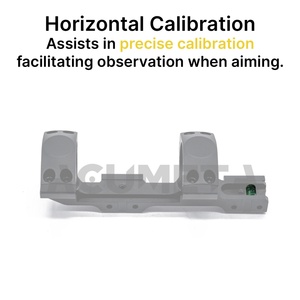 Support de lunette optique en aluminium étanche ACUMETA - Tube de 30 mm, monture de 11 mm, hauteur centrale de 1,14 pouce |   Niveau à bulle intégré pour l'extérieur - Product Image 3
