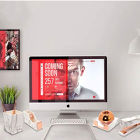 Organiseurs de bureau en acrylique, accessoires d'organisation de bureau 7 en 1 pour la maison