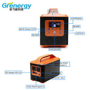 สถานีพลังงานแบบพกพาแบตเตอรี่ลิเธียมไอออน1200W สำหรับยานพาหนะประเภท USB-C DC AC - Product Image 4