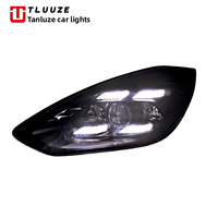 Bloc optique avant Full LED 12V 35W 6000K, feux de croisement/route, feux de jour (DRL) et clignotants, compatible avec Escort 2015-2018, pour mise à niveau avant de véhicule