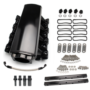 黑色银色92毫米102毫米LS1 LS2 LS6 TIG焊接装配式进气歧管，带燃油轨 - Product Image 1