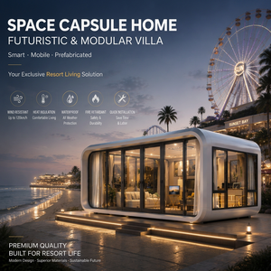 Cabane de luxe en forme de pomme, maison préfabriquée miniature, module modulaire pour glamping, hôtel de tourisme écologique - Product Image 1