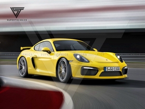 Ajuste GT4 estilo medio parachoques delantero de fibra de carbono para Porsche <span class=keywords><strong>Boxster</strong></span> <span class=keywords><strong>981</strong></span> - Product Image 2