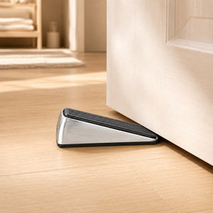 HANGFENG Butée de porte en acier inoxydable au design minimaliste, fixation au sol pour chambre à coucher - Product Image 2