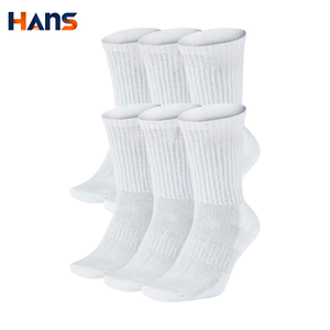Hans Crew Cotton Sports <b>Socks</b> Breathable <b>Moisture</b> Wicking High Performance Cushion For Casual Daily Use - Product Image 1