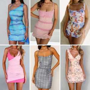 Liquidación Verano 2025: Vestidos de Moda Europea Estampados para Mujer, Venta Caliente, Envío Aleatorio al por Mayor - Product Image 2