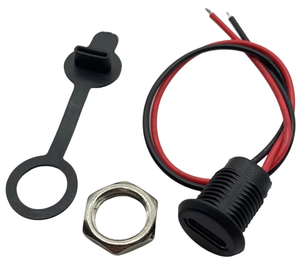 M12バルクヘッド<span class=keywords><strong>DC</strong></span>ソケットケーブル2Pピンねじパネルマウント<span class=keywords><strong>DC</strong></span>パワージャックコネクタ - Product Image 5