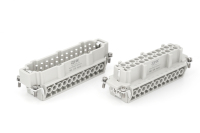 HDC-HE-024-TE-BK ZJHK 자동 24 Pin HDC 연결관, 나사 및 주름 끝 연결관