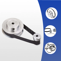 2 pièces Poulie de distribution GT2 en aluminium, alésage 5 mm, largeur 6 mm, 60 dents, 200 mm, pour courroie en caoutchouc à boucle fermée, OEM YQY, pour imprimante 3D/machine CNC