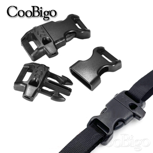 Hebilla de silbato de <span class=keywords><strong>14mm</strong></span>, sujetador de liberación rápida lateral para bolsa, correa, mochila, arnés de pecho, accesorios de costura de plástico curvo, 100 Uds. - Product Image 3