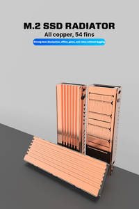 Heatsink ssd dengan modul perekat konduktif termal tembaga murni untuk NGFF PCI-E NVME <span class=keywords><strong>M</strong></span>.<span class=keywords><strong>2</strong></span> 2280 SSD Heatsink - Product Image 4