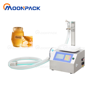Machine de remplissage de MP-A3 Moonpack semi-automatique miel beurre d'arachide brillant à lèvres bouteille lotion pâte pompe à engrenages prix de la machine de remplissage - Product Image 1