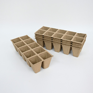 Macetas Ecológicas de Pulpa Moldeada, Biodegradables, para Semilleros, Cuadradas y Redondas, para Plantas de Interior y Exterior - Product Image 3