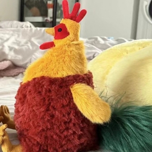 Juguete de Peluche de Gallo <span class=keywords><strong>Cluny</strong></span> a Precio de Fábrica, Animal de Peluche Suave, Decoración Rústica para Granja, Adorno de Otoño para Acción de Gracias - Product Image 4