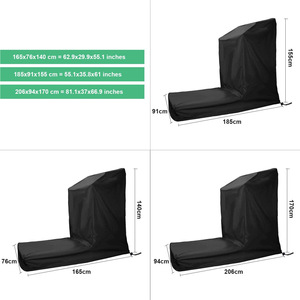 <b>Treadmill</b> Protective Cover Black Polyester Outdoor <b>Portable</b> Dust Cover for Gym Equipment - Product Image 3