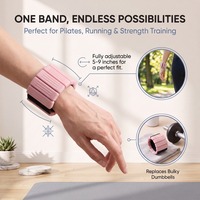 Bracelets lestés antidérapants en silicone pour poignets et chevilles, 0,5-2 lb, réglables, pour la course, l'aérobic, la danse et la gym