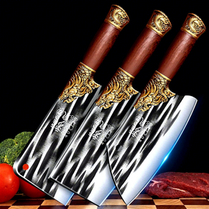 Cuchillo <span class=keywords><strong>de</strong></span> <span class=keywords><strong>Cocina</strong></span> Longquan Yangjiang, Acero al Manganeso Forjado Serie 4Cr, Uso Doméstico, Ultra Afilado, para Cortar Carne, Rebanar y Picar - Product Image 1